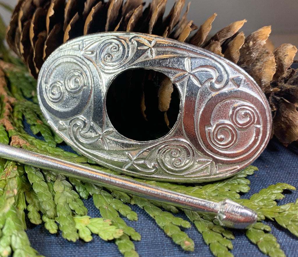 Celtic Oval Scarf Ring