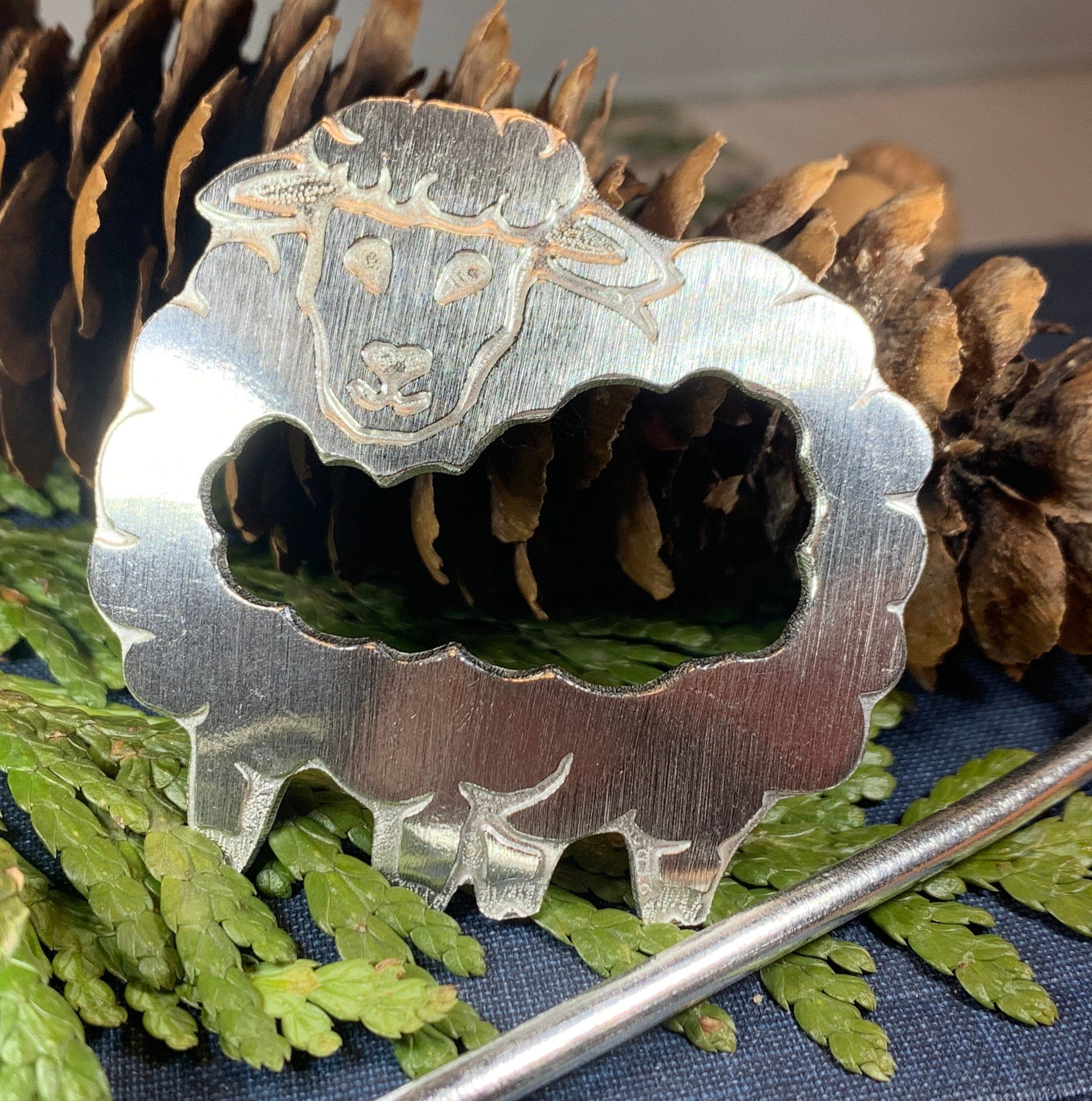 Wooly Sheep Scarf Ring