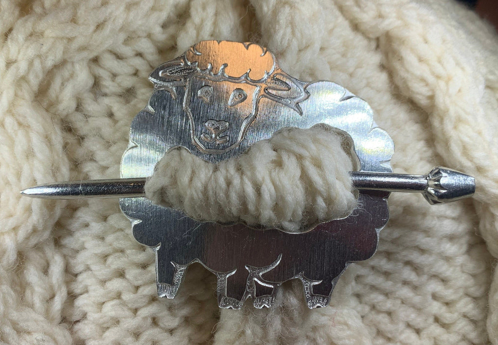 Wooly Sheep Scarf Ring