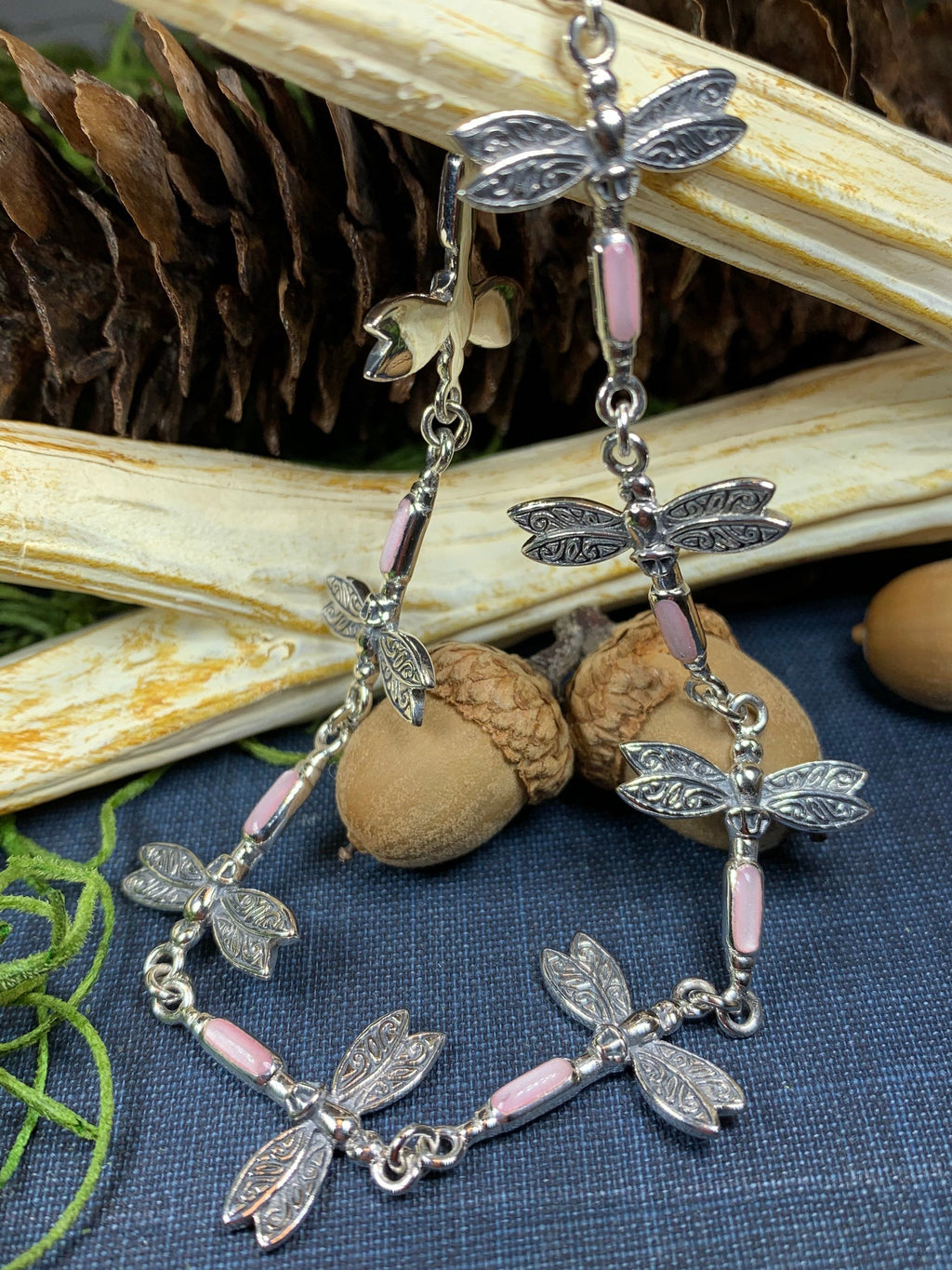 Pink Dragonfly Bracelet