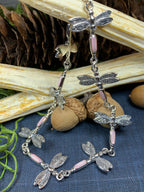 Pink Dragonfly Bracelet