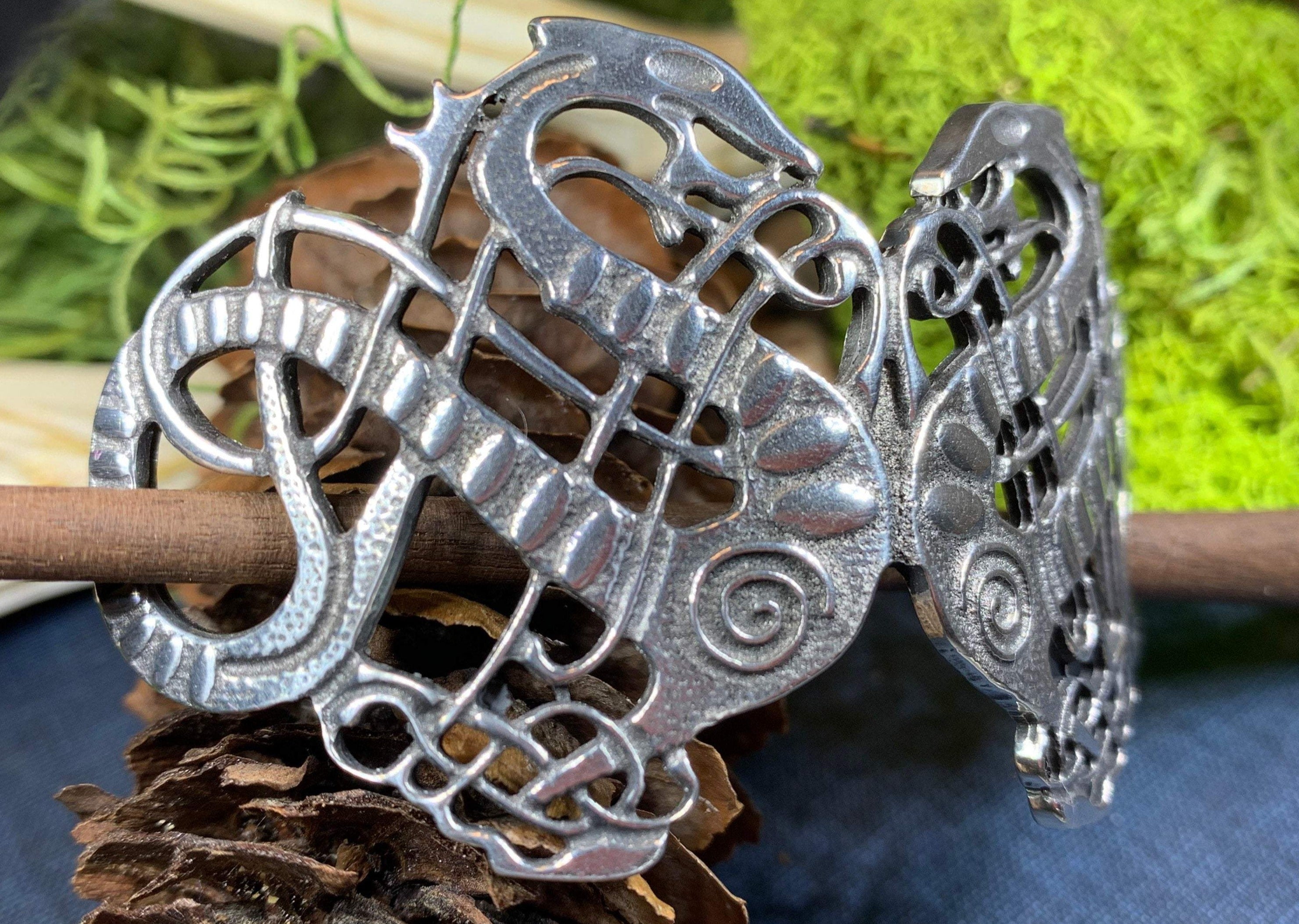 Celtic Dragon Hair Slide