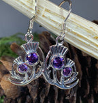 Bonnie Thistle Amethyst Earrings