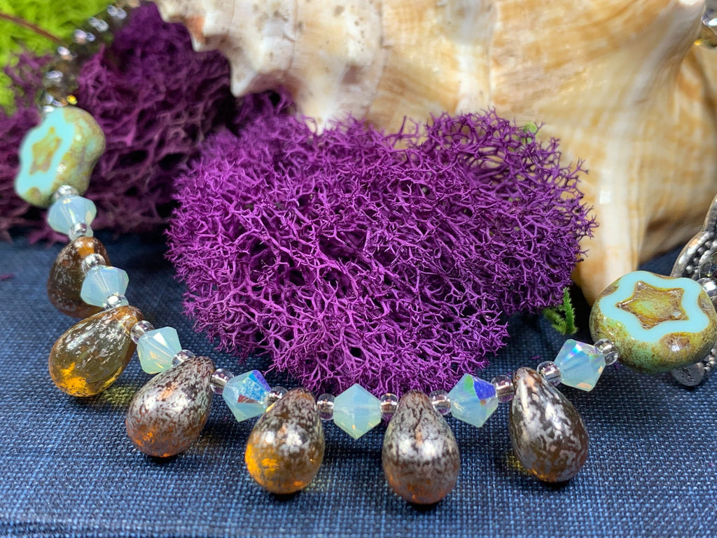 Lotus Dawn Crystal Necklace