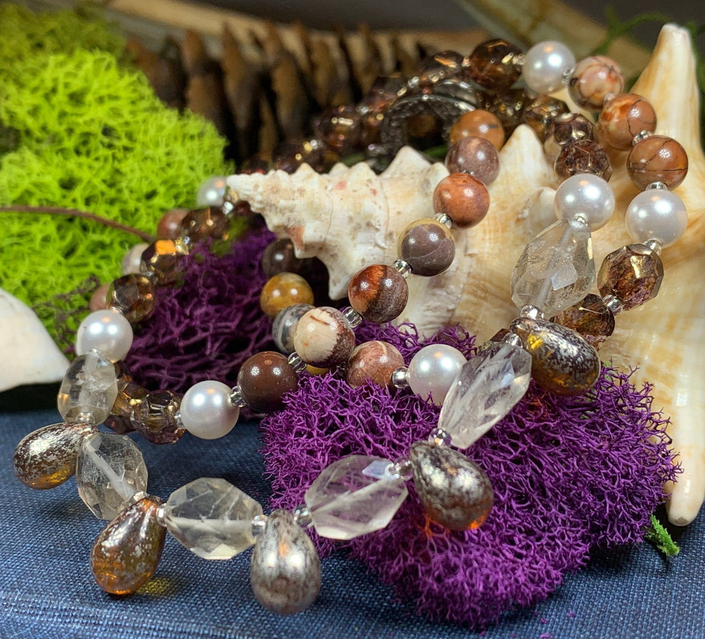 Autumn Whisper Crystal Necklace