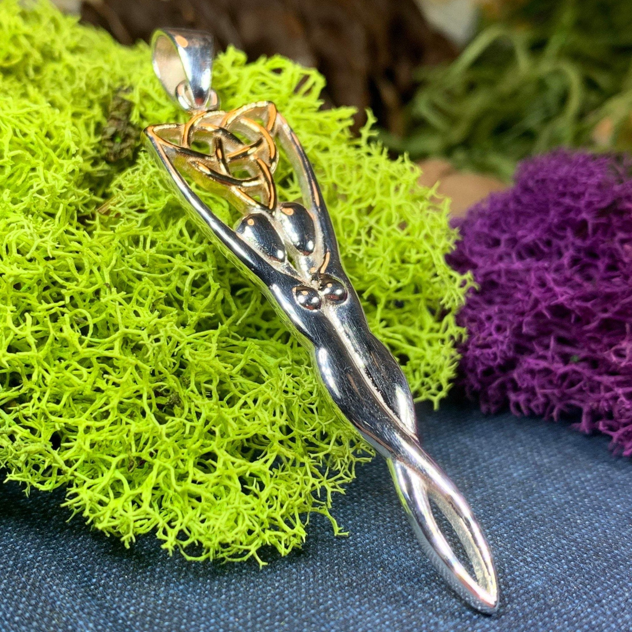 Double Danu Goddess Necklace