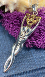 Double Danu Goddess Necklace