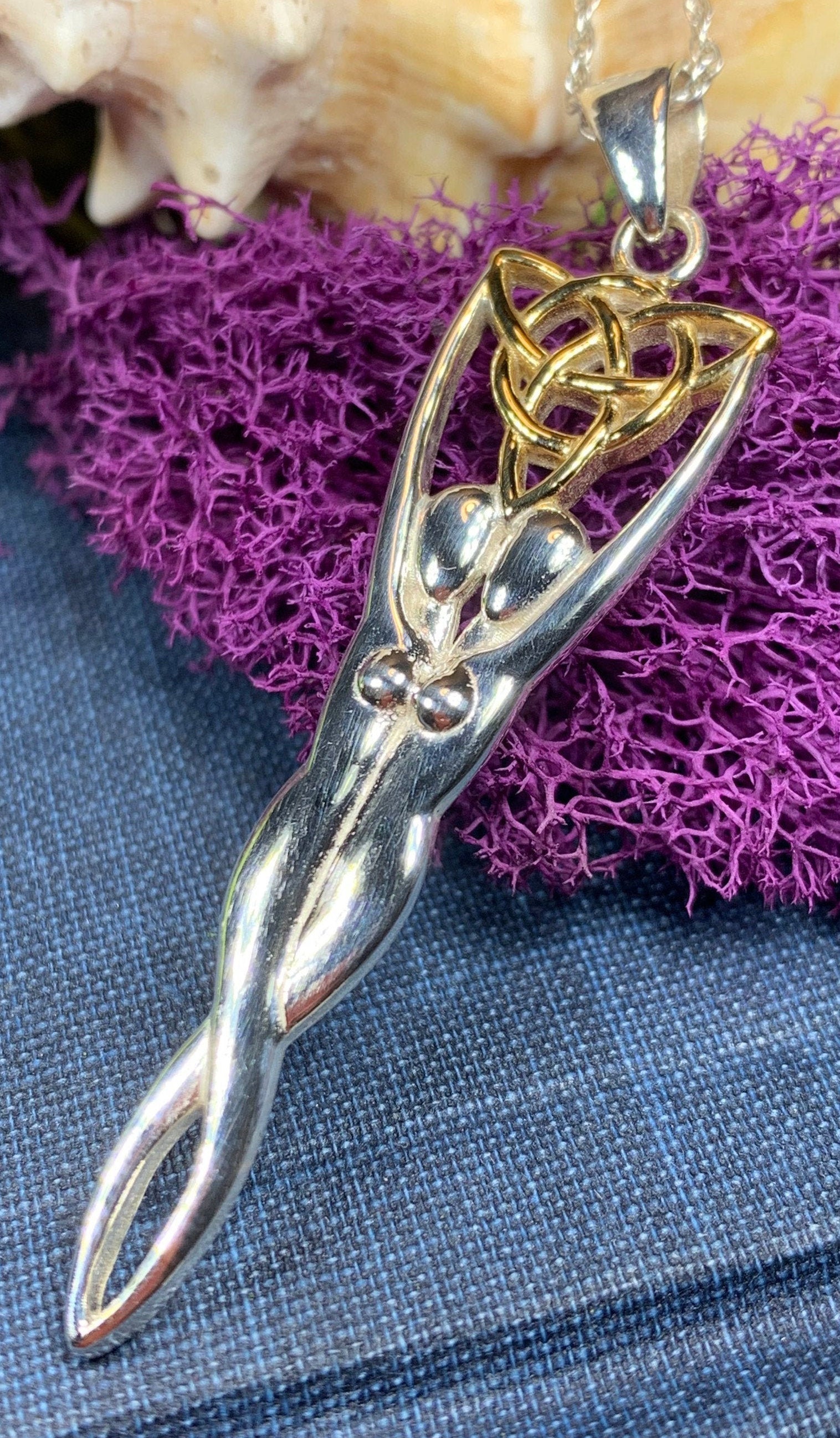 Double Danu Goddess Necklace