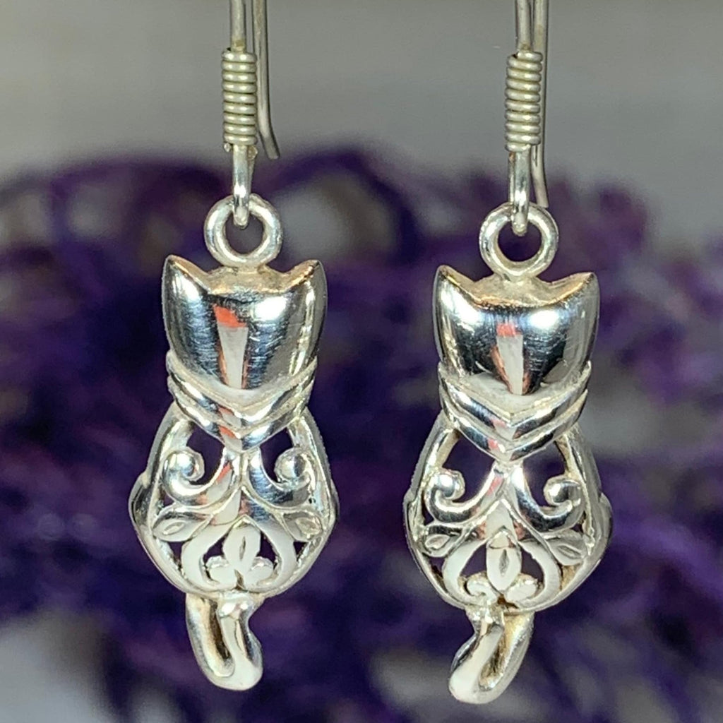 Celtic Cat Earrings