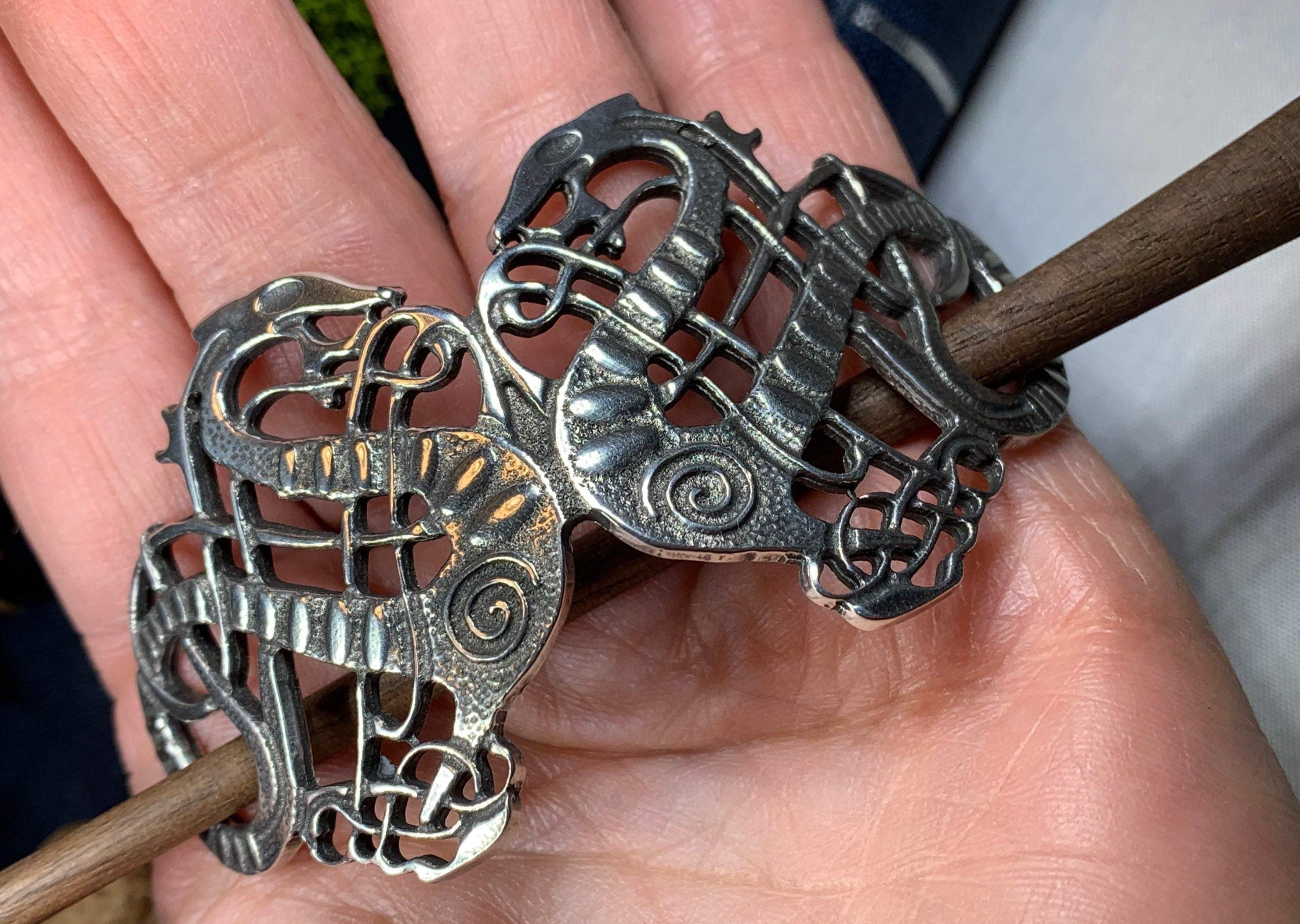 Celtic Dragon Hair Slide