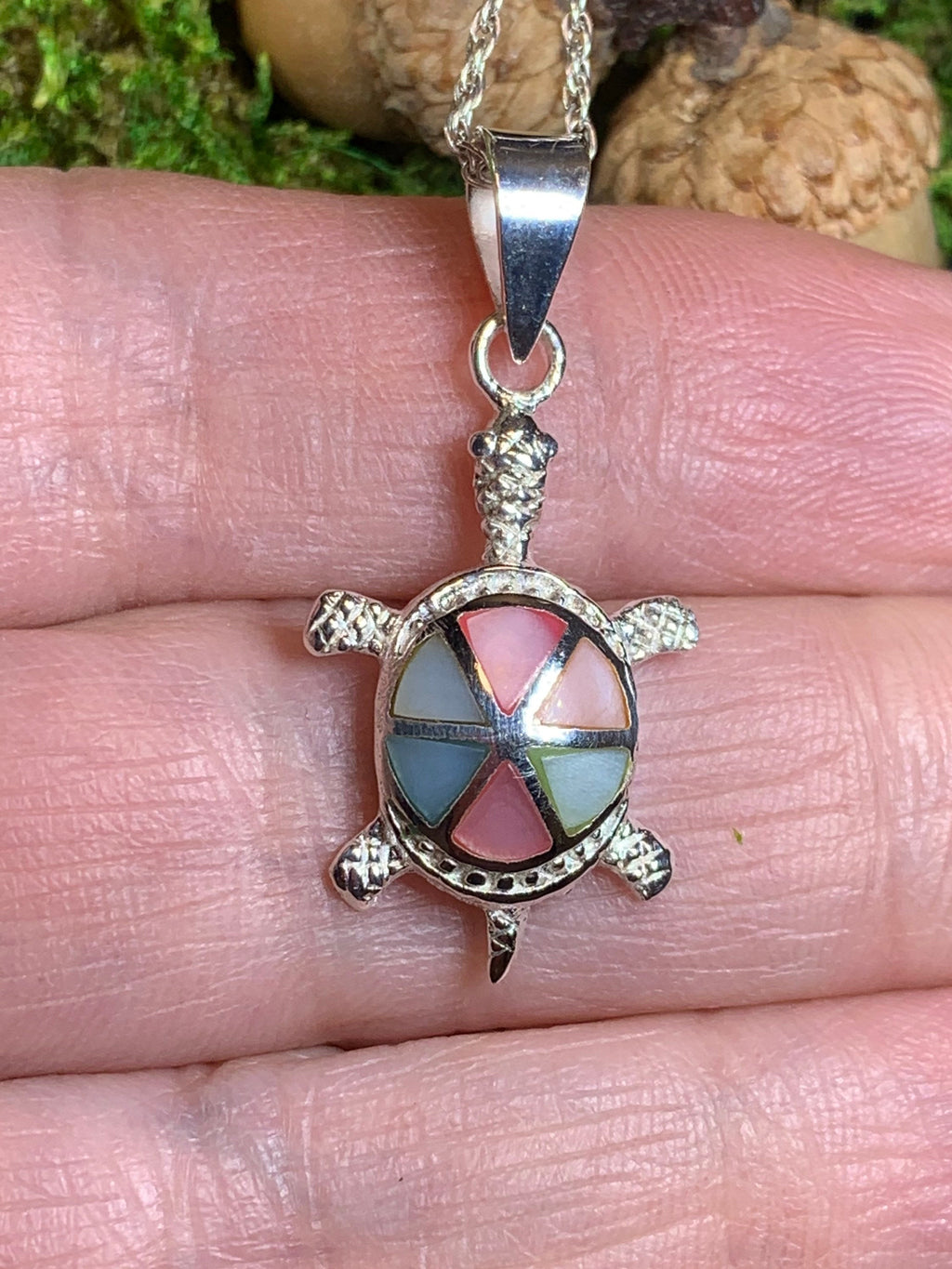 Bright Turtle Necklace