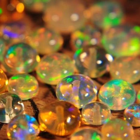 Celtic Leaf Opal Earrings