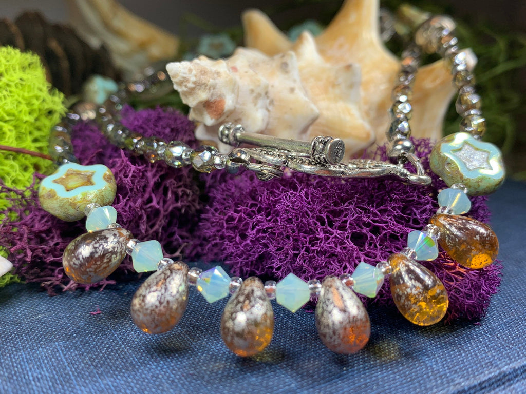 Lotus Dawn Crystal Necklace