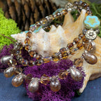 Golden Lotus Crystal Necklace