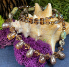 Golden Lotus Crystal Necklace