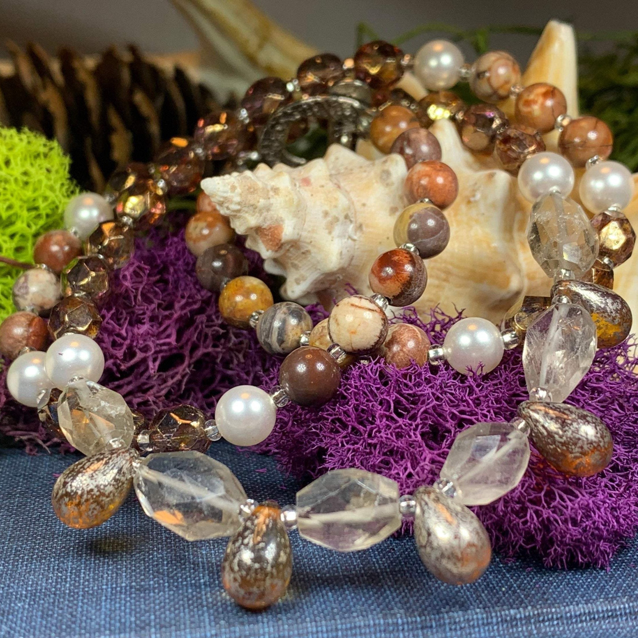 Autumn Whisper Crystal Necklace