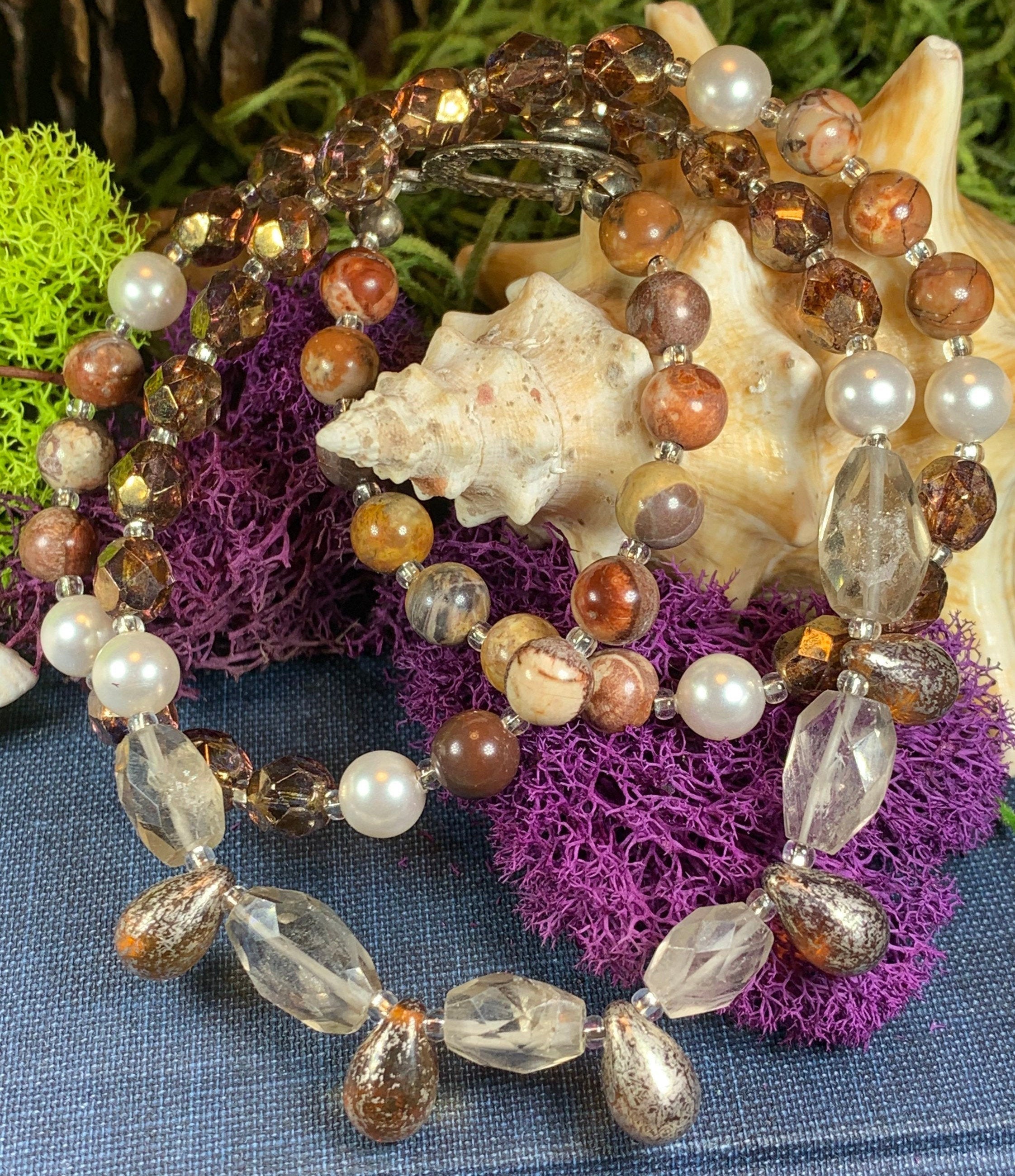 Autumn Whisper Crystal Necklace