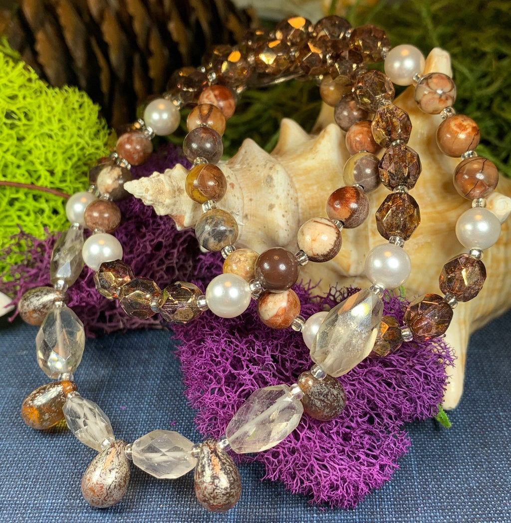 Autumn Whisper Crystal Necklace