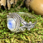 Celtic Vines Moonstone Ring