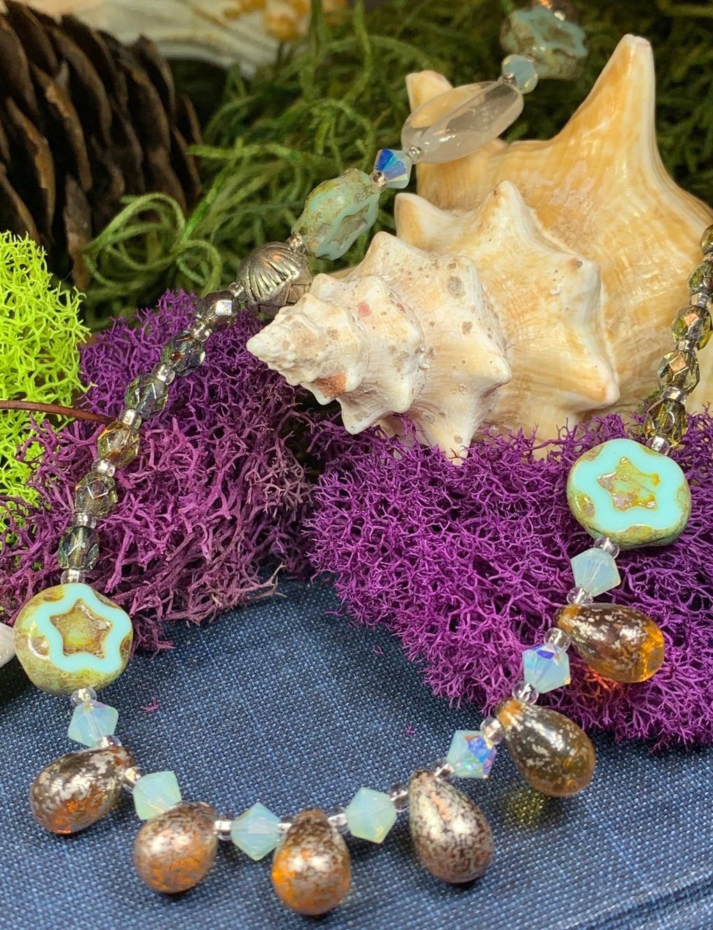 Lotus Dawn Crystal Necklace