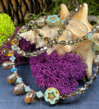 Lotus Dawn Crystal Necklace