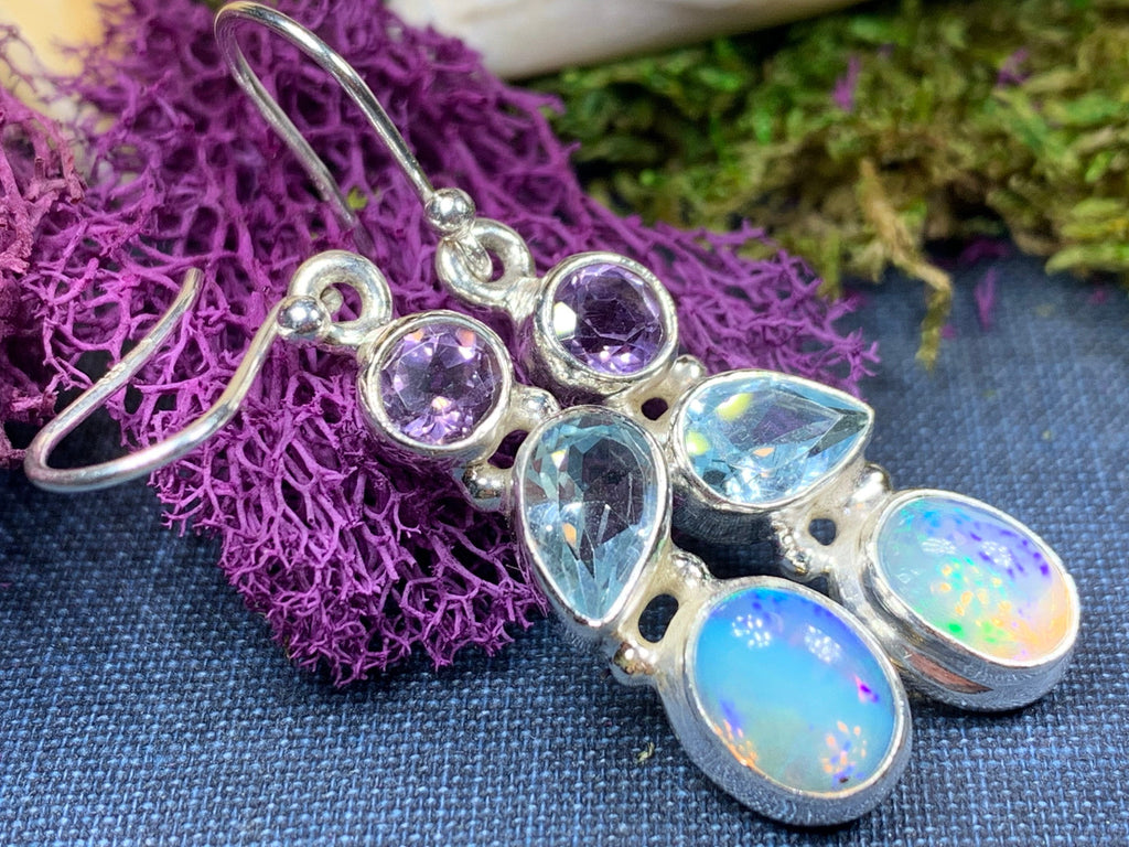 Celtic Twilight Opal Earrings