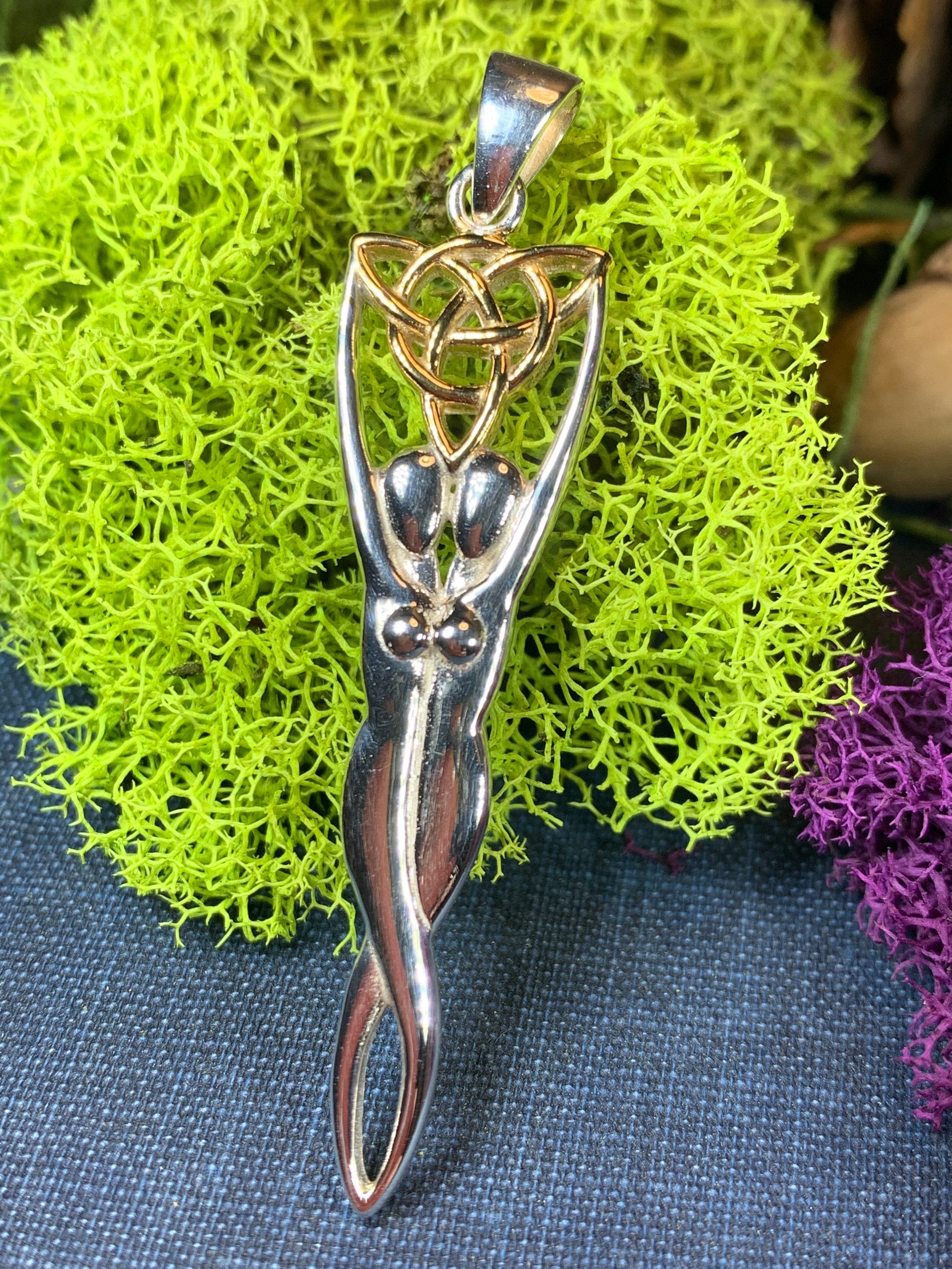 Double Danu Goddess Necklace