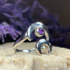 Double Crescent Moon Ring