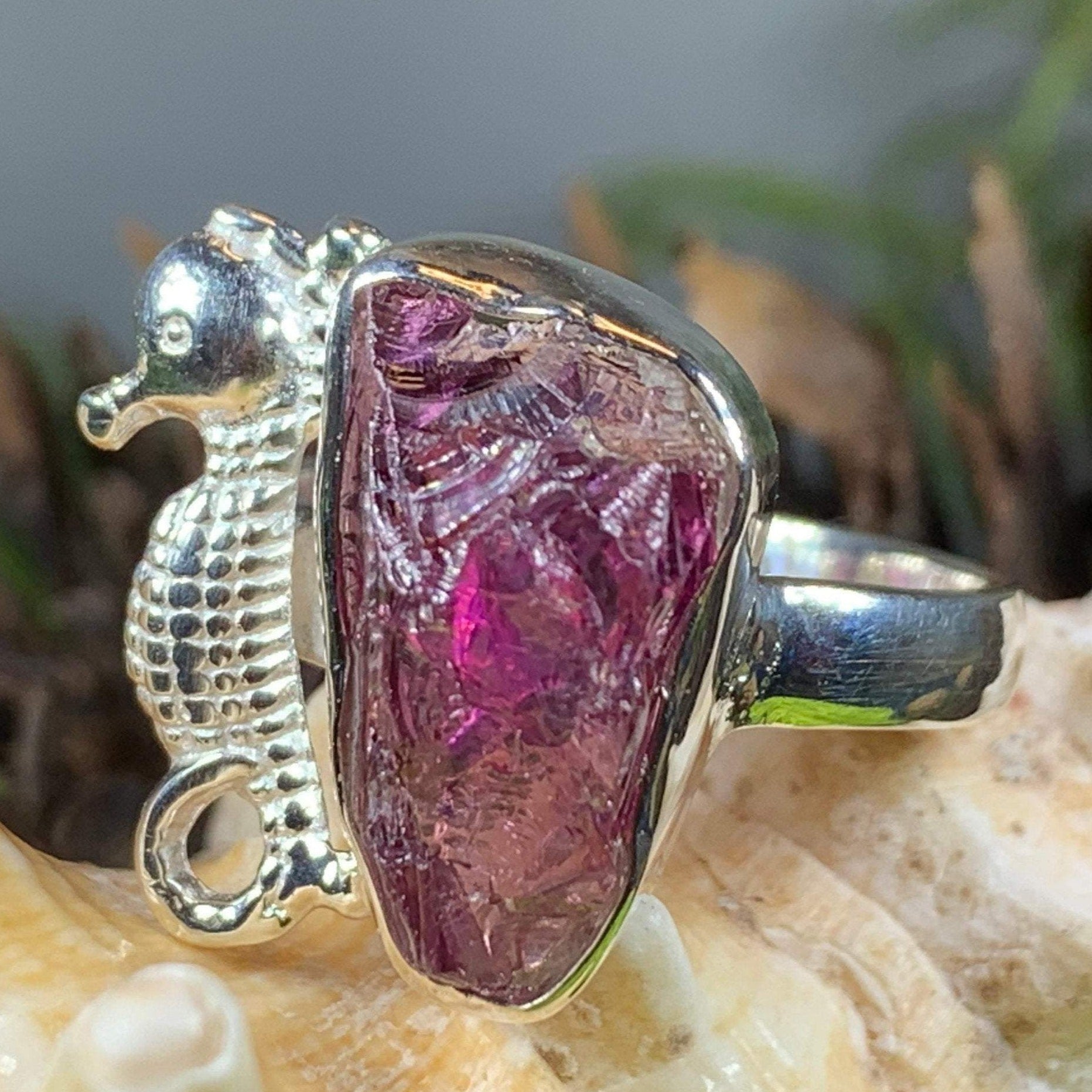 Seahorse Gemstone Ring