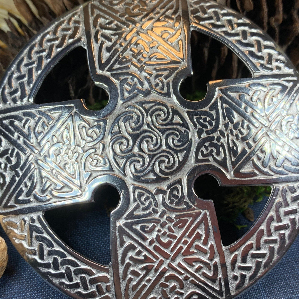 Bold Celtic Cross Brooch