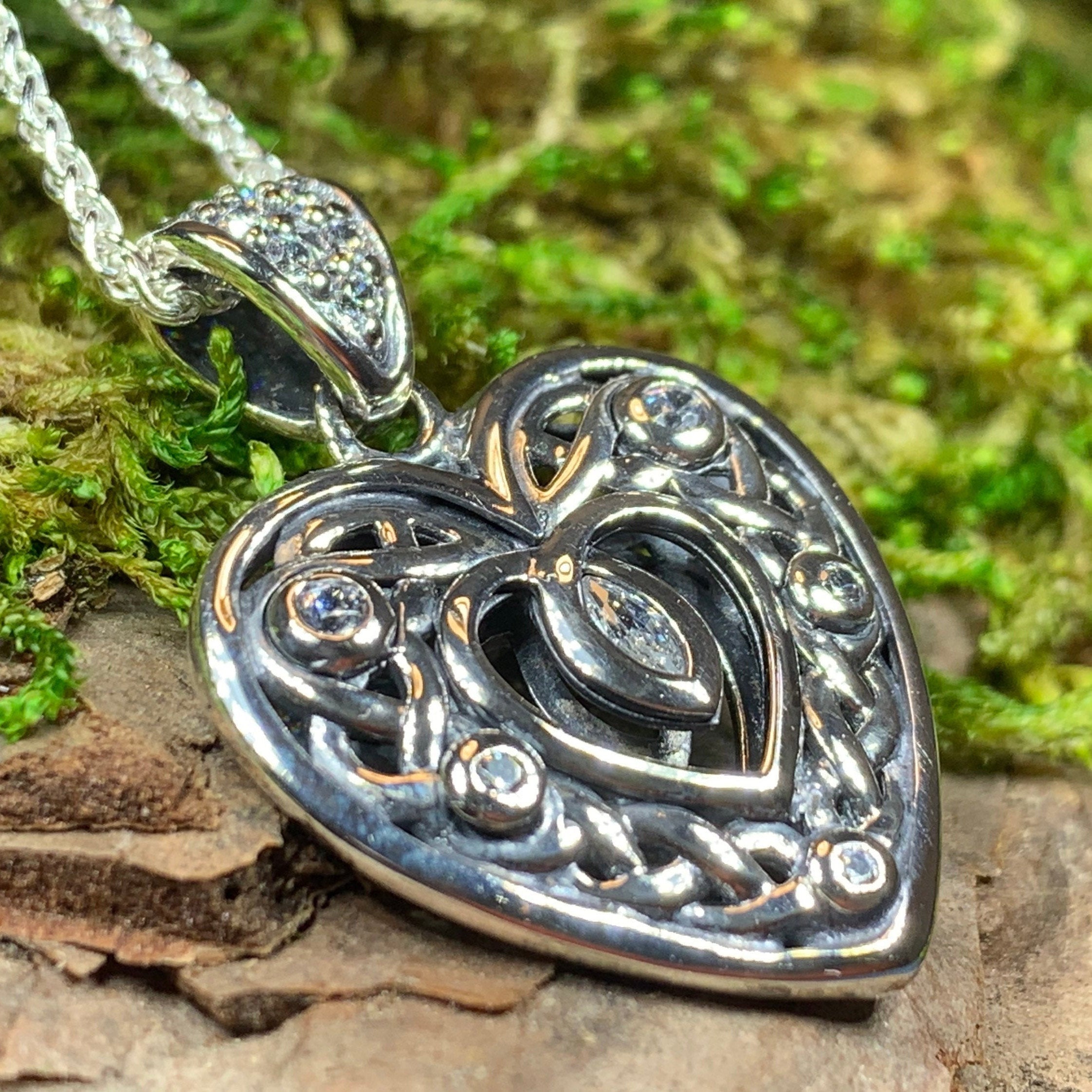 Emilie Celtic Heart Necklace