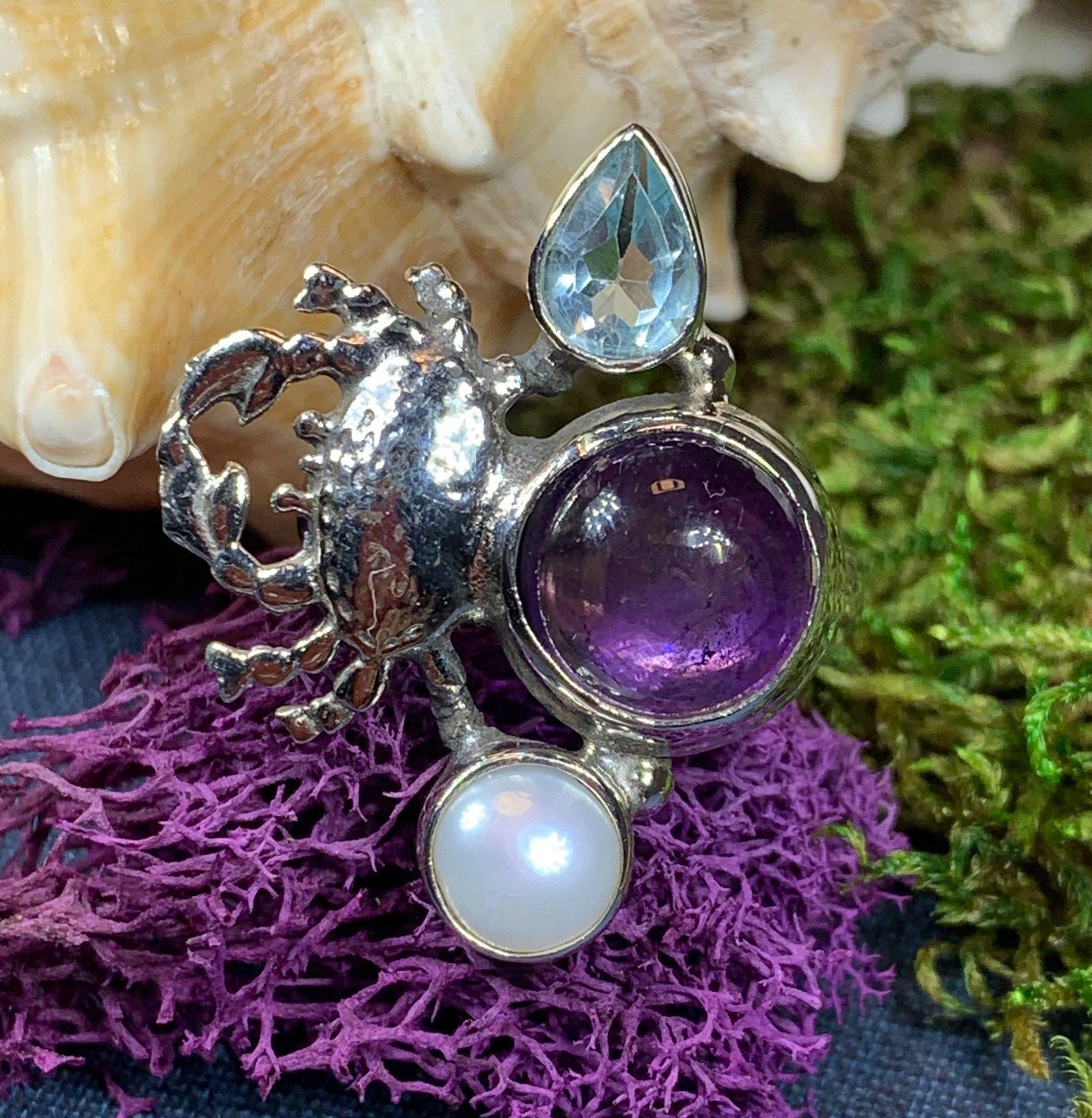 Purple Crab Ring