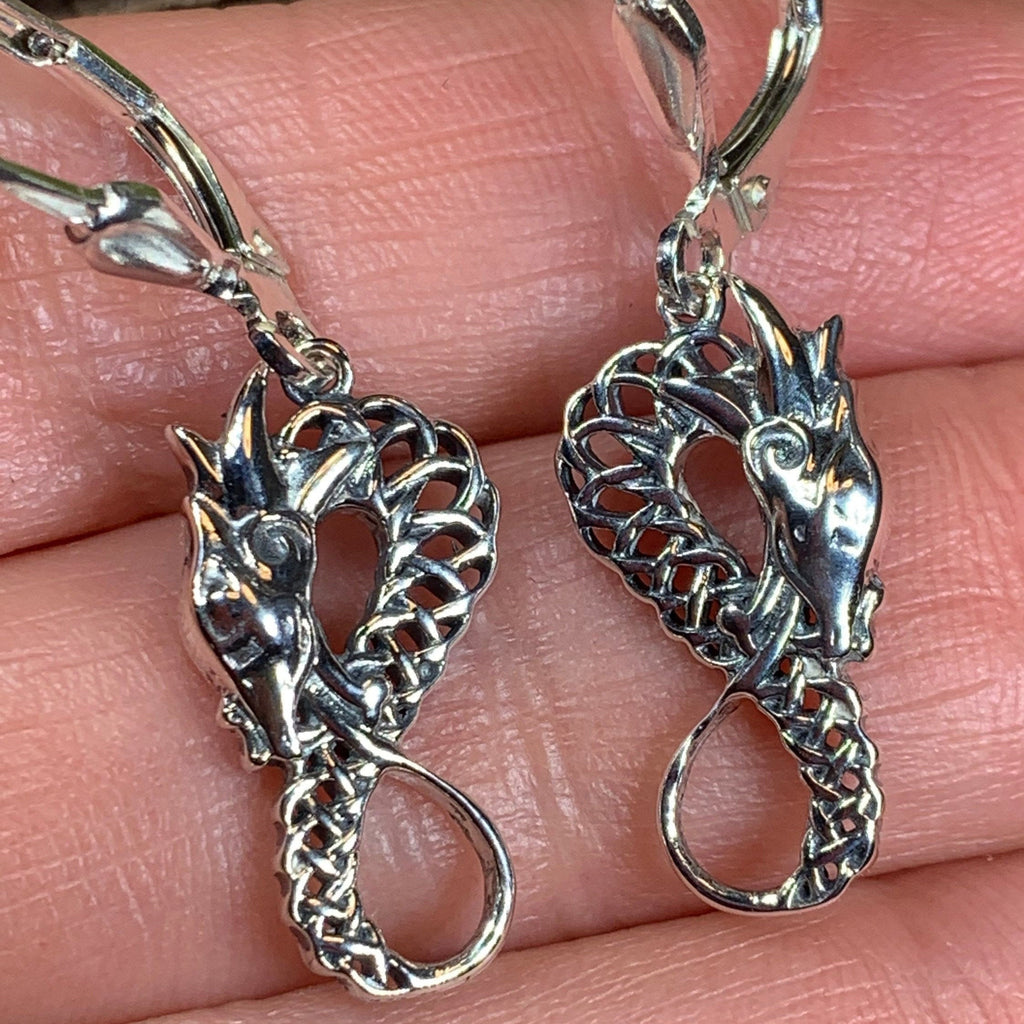 Iorna Celtic Dragon Earrings