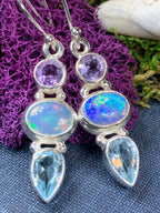 Celtic Twilight Opal Earrings