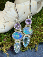 Celtic Twilight Opal Earrings