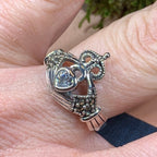 Devotion Marcasite Claddagh Ring