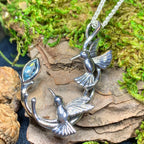Celtic Hummingbird Necklace