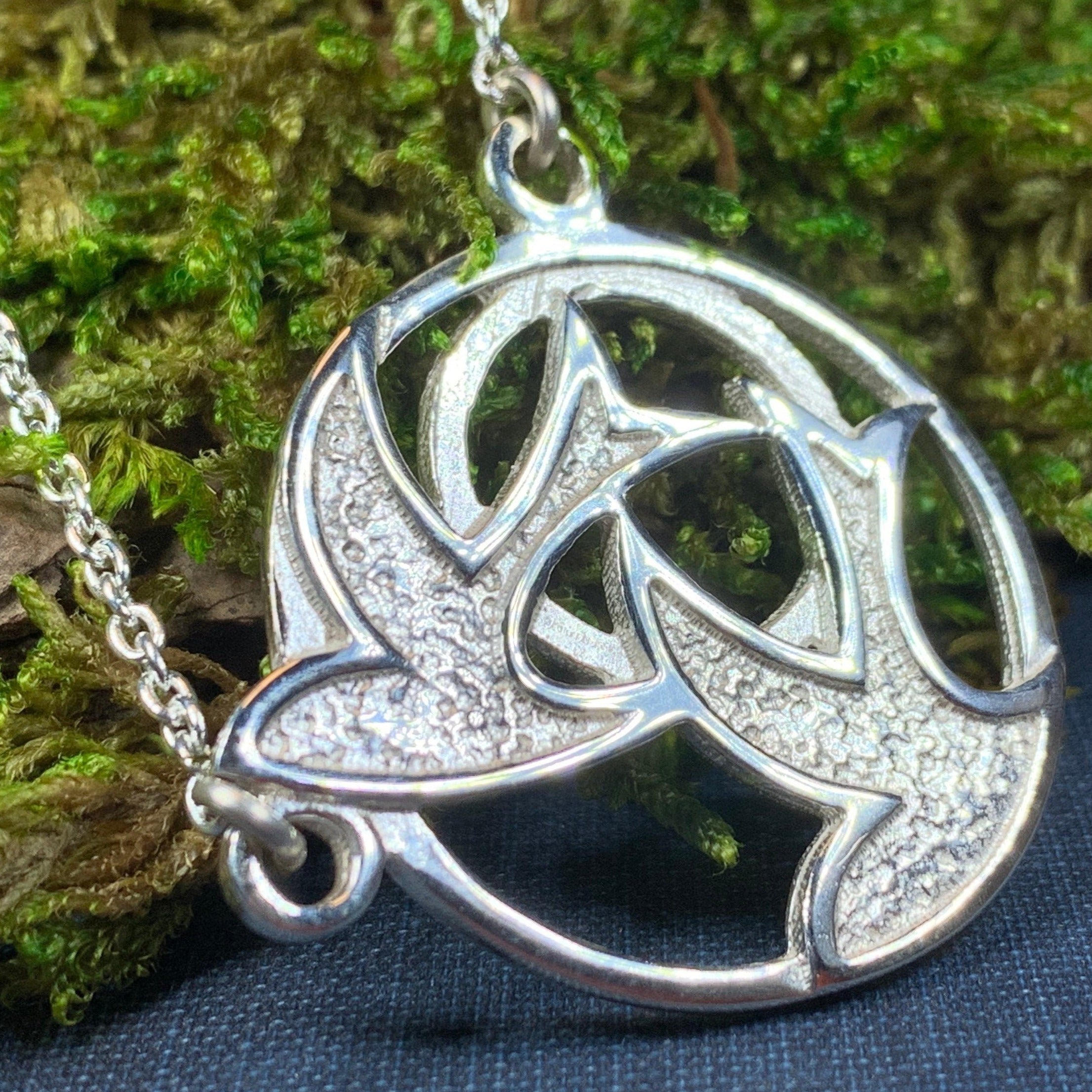 Long Peace Doves Necklace