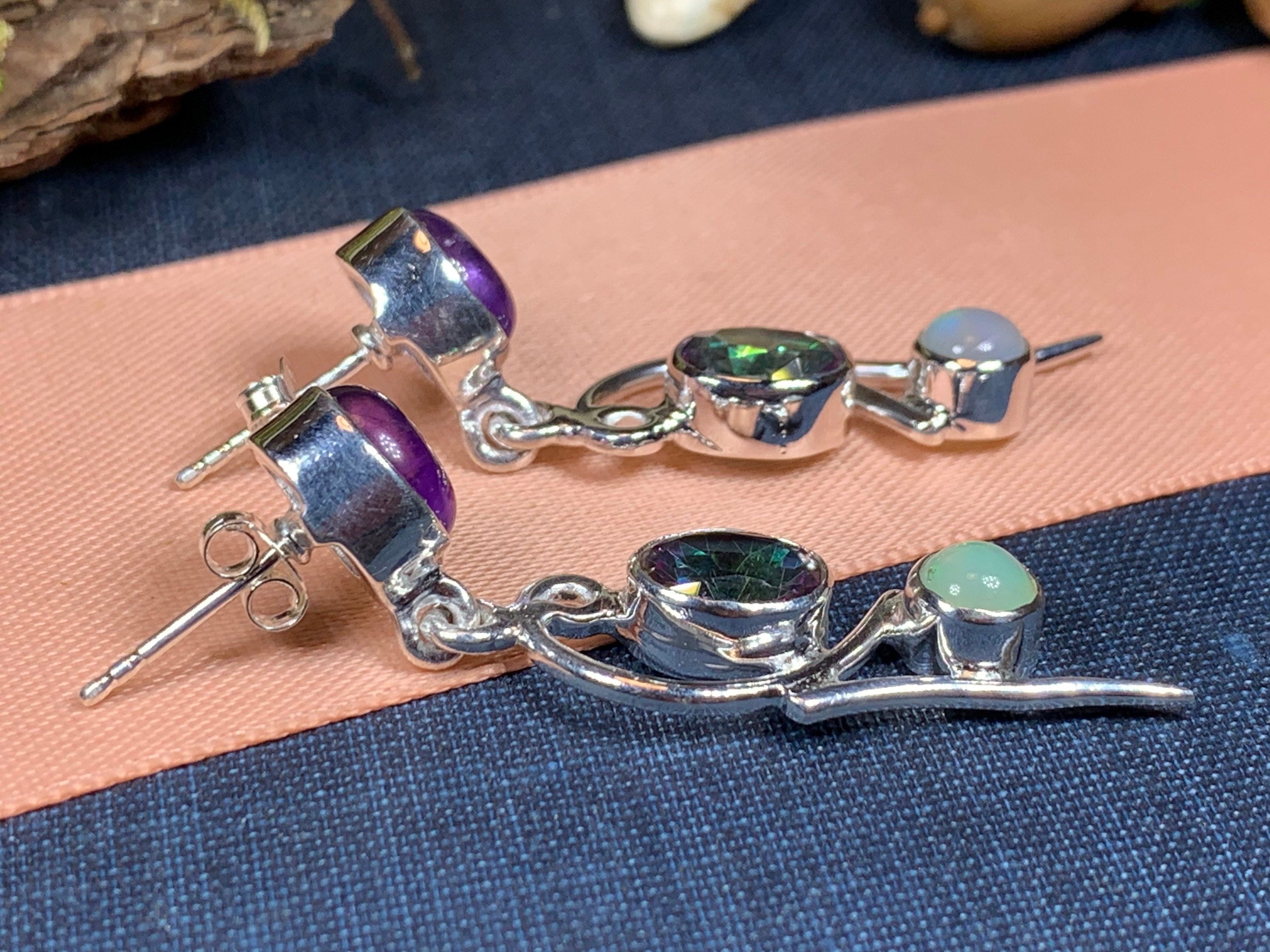 Fairy Waterfall Mystic Topaz Earrings
