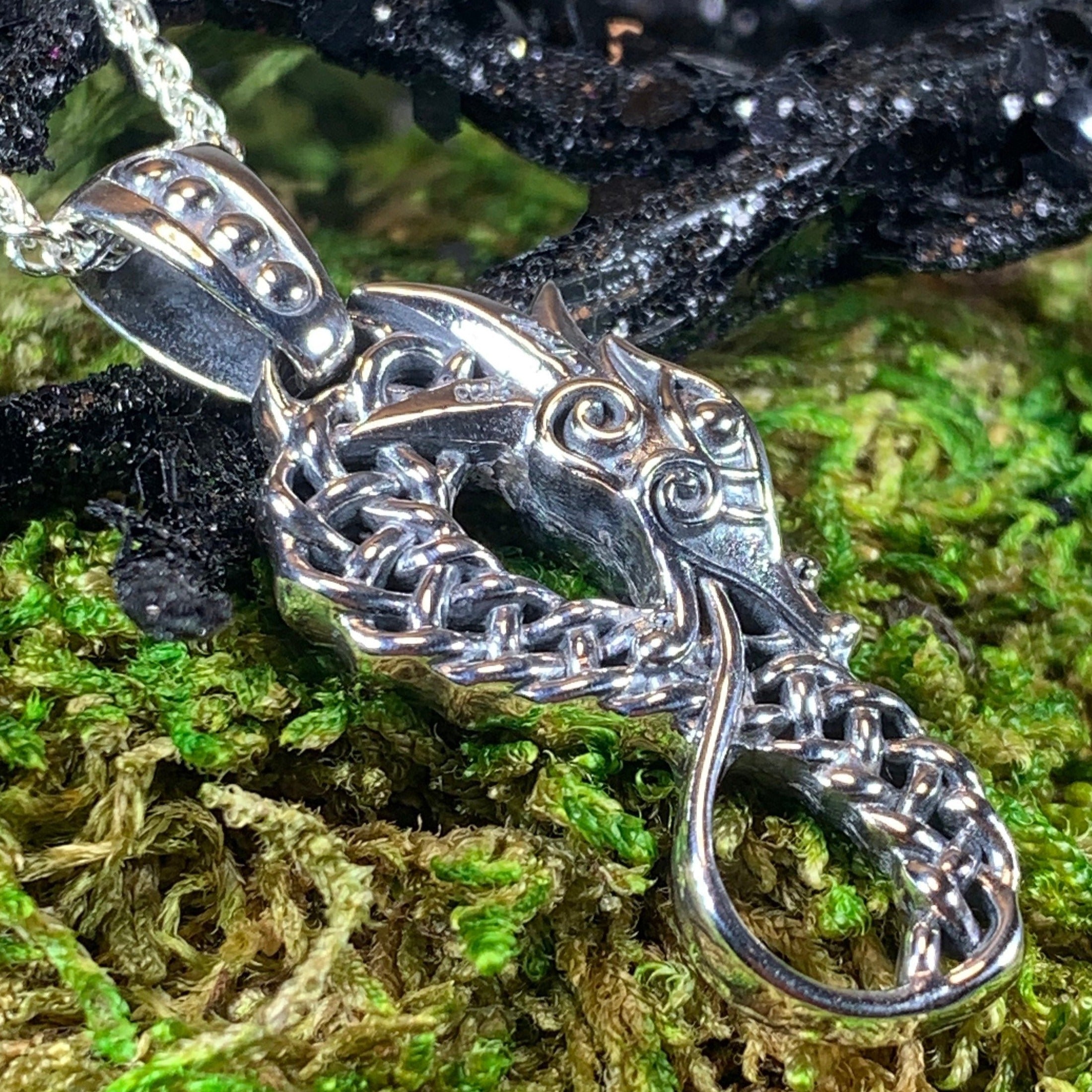 Anixa Celtic Dragon Necklace