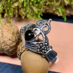 True Bond Onyx Claddagh Ring