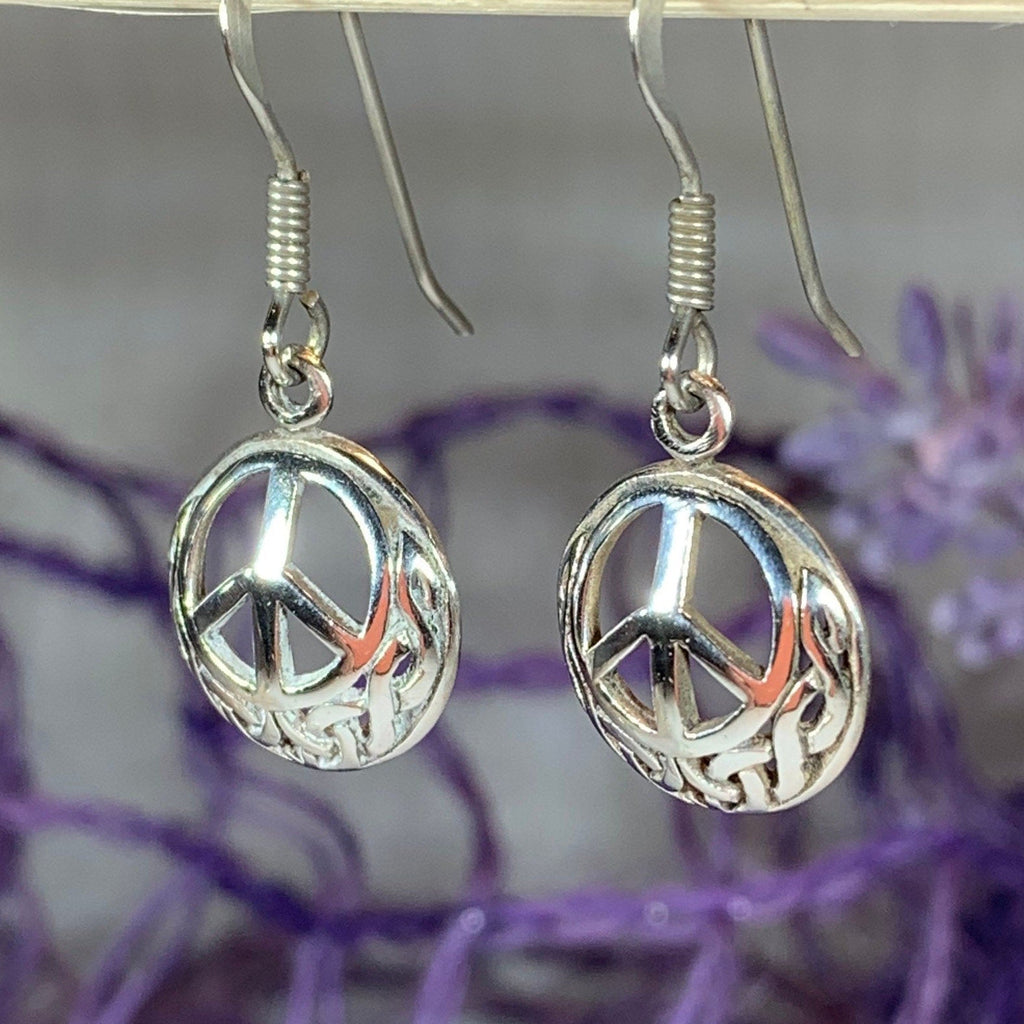 Celtic Peace Sign Earrings