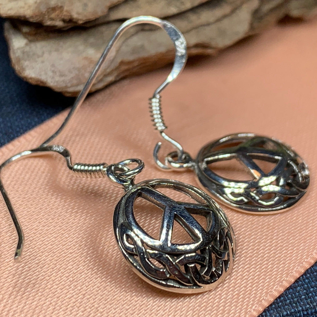 Celtic Peace Sign Earrings