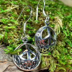 Celtic Peace Sign Earrings