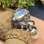 Celeste Celtic Knot Moonstone Ring