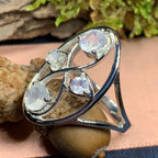 Moonstone Infinity Ring