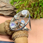 Moonstone Infinity Ring