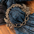 Scottish Thistle Pewter Scarf Ring