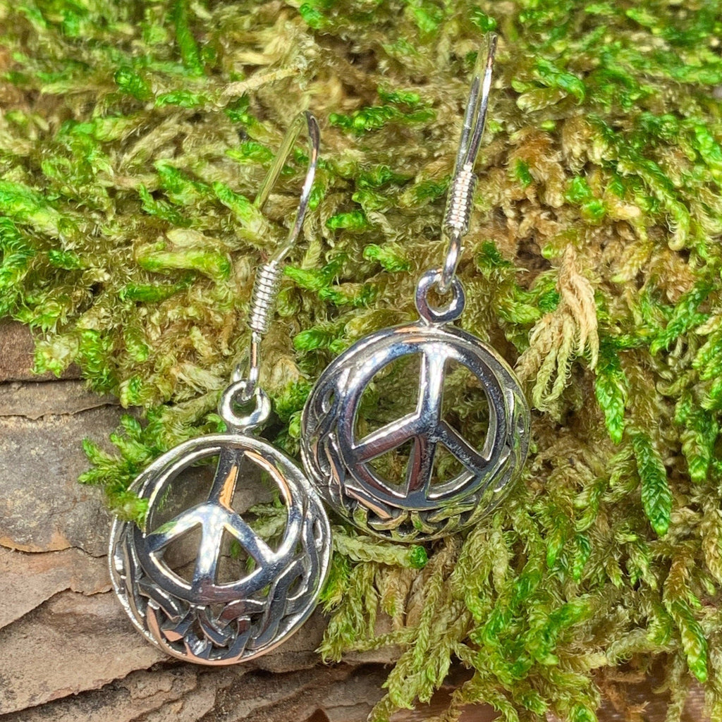Celtic Peace Sign Earrings
