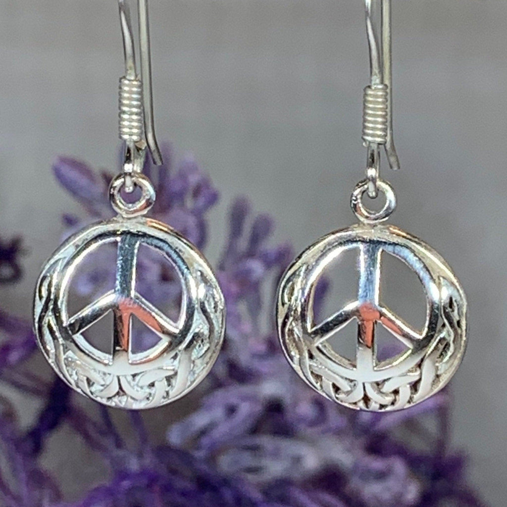 Celtic Peace Sign Earrings